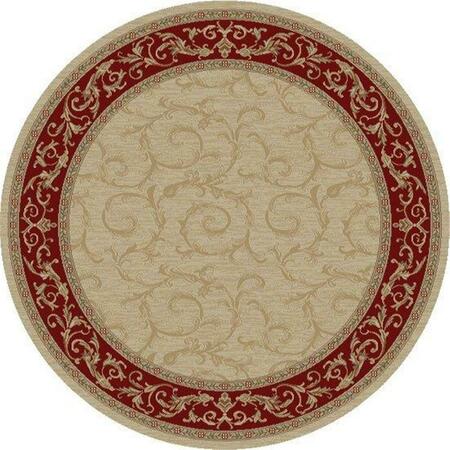 CONCORD GLOBAL TRADING Area Rugs, 3 Ft. 11 In. X 5 Ft. 7 In. Jewel Veronica - Ivory 43924